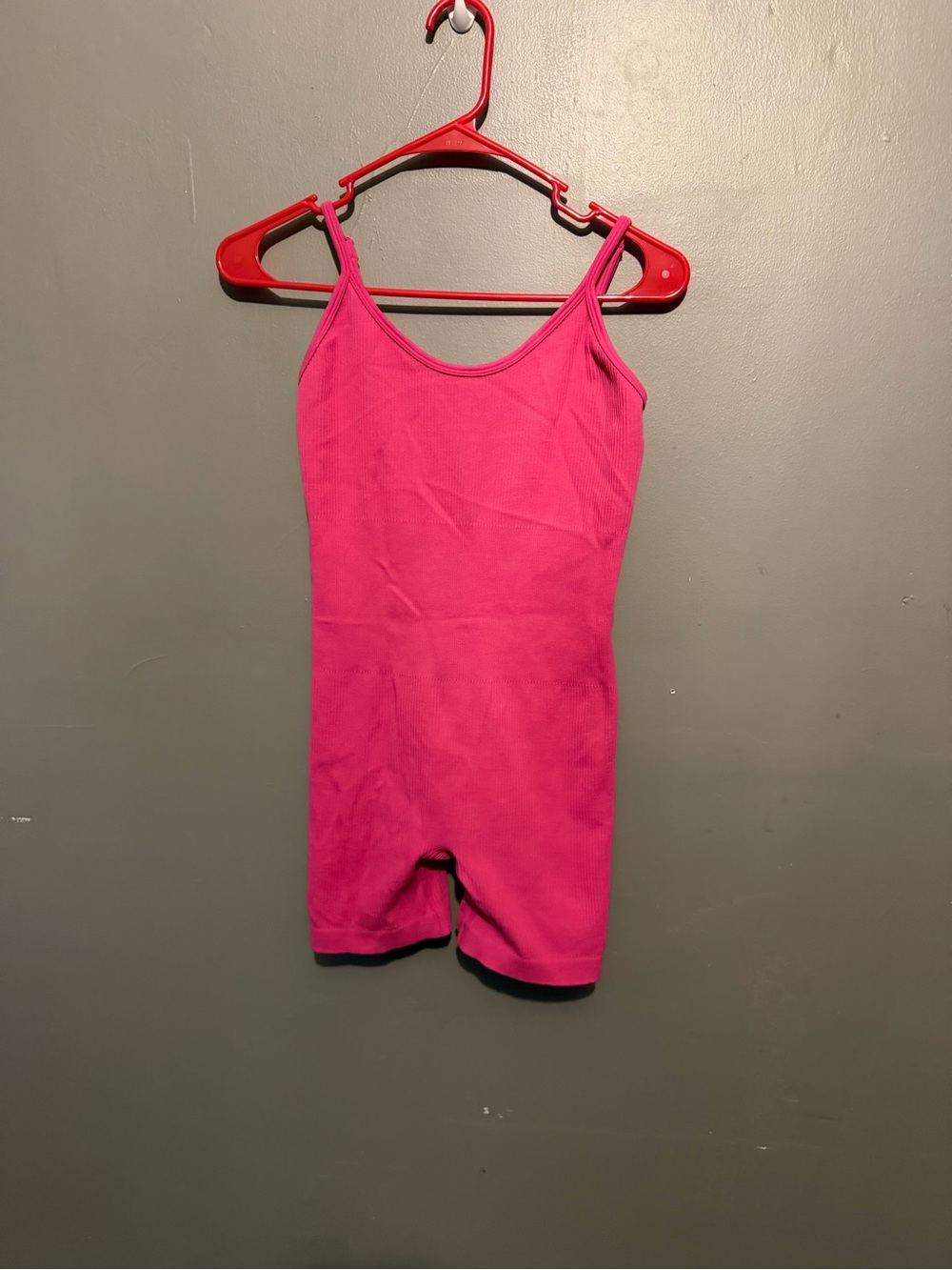 Source Unknown Hot Pink Girls' Romper